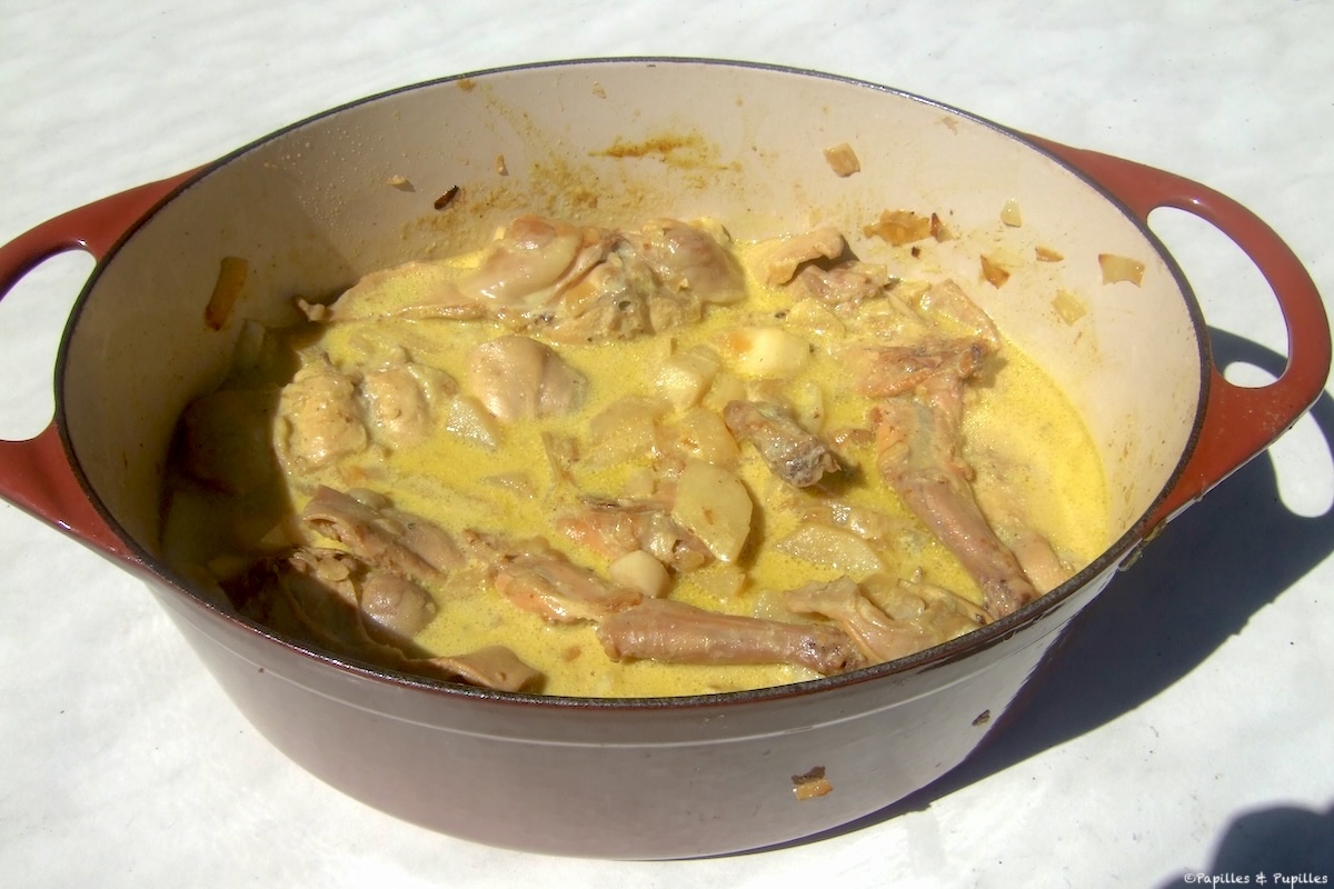 Curry de lapin aux poires