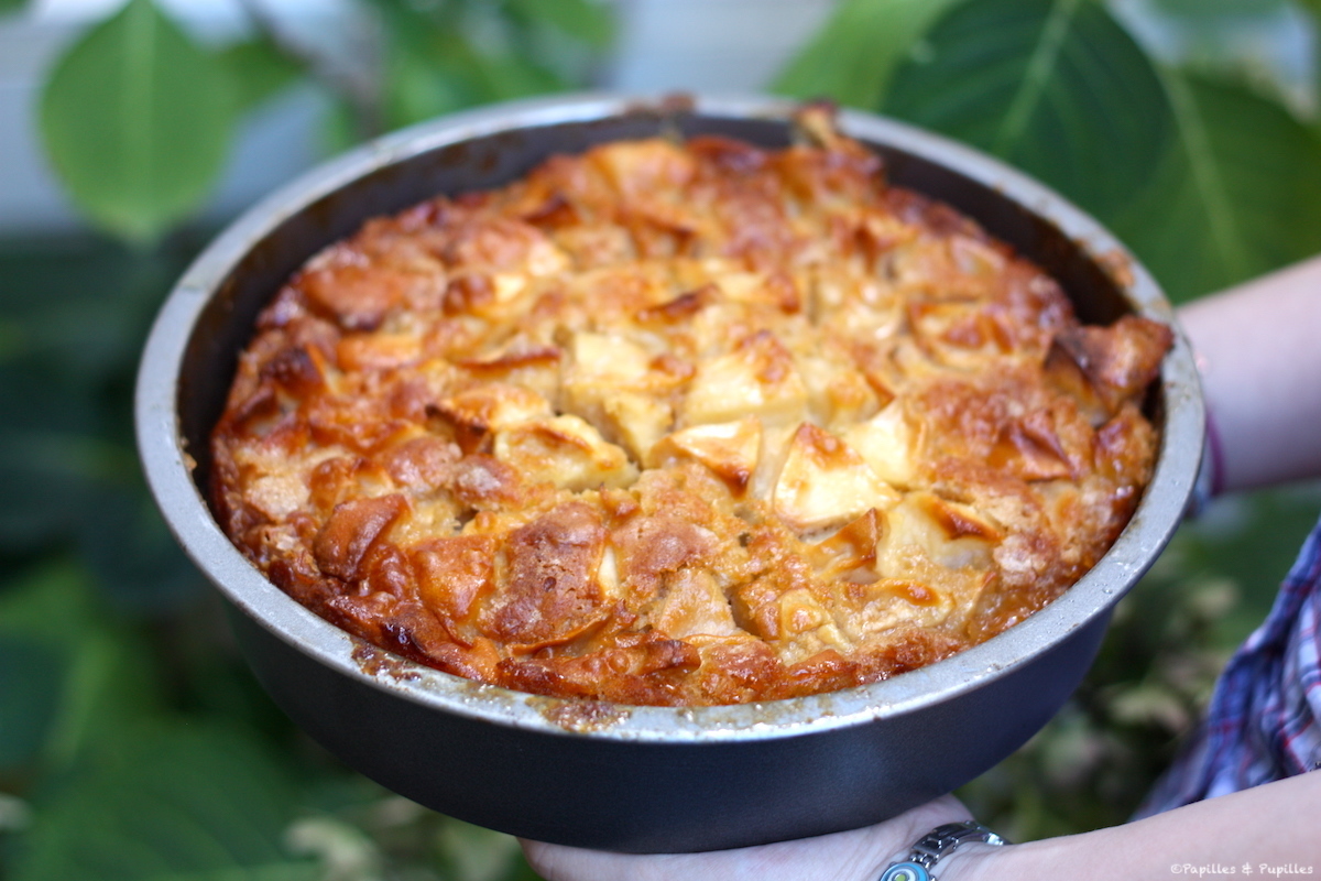 Gâteau aux pommes {moelleux et caramélisé}