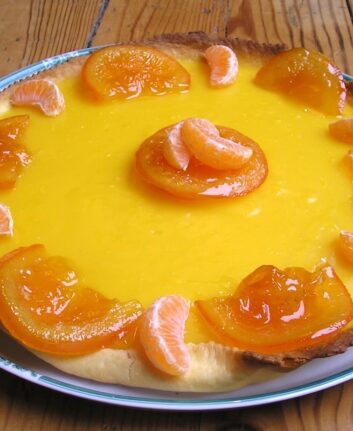 Tarte à l'orange et aux clémentines