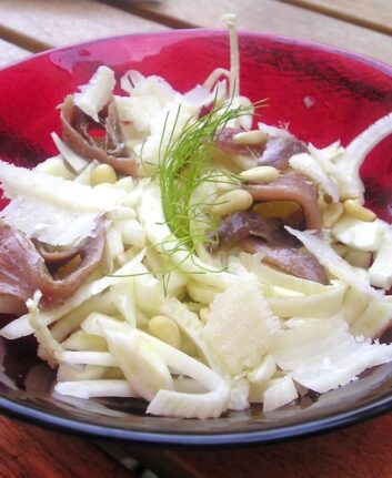 Carpaccio de fenouil au Parmesan