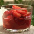 Verrines de fraises et framboises