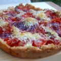 Tarte à tomates, au zahtar et au Parmesan