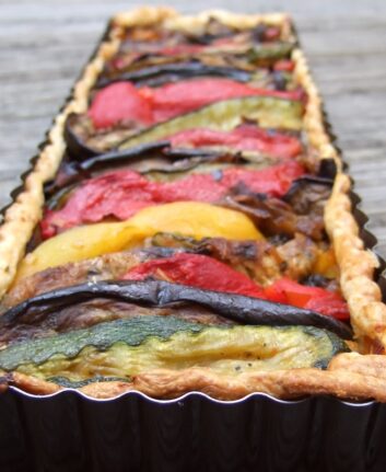 Tartes aux légumes grillés pesto