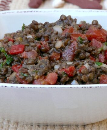 Salade de lentilles au ras el hanout