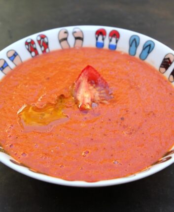 Soupe de tomates rôties