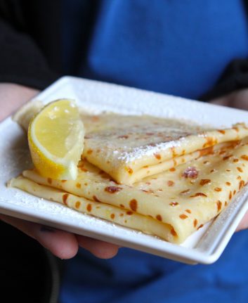 Crêpes légères au sucre et au citron