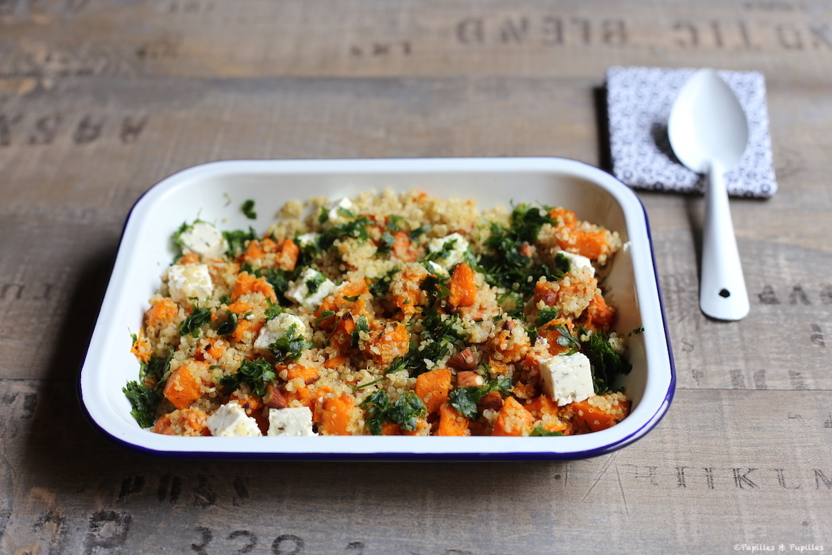 Quinoa à la courge butternut et à la feta