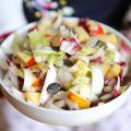 Salade d’endives, pommes, céleri et graines de courge