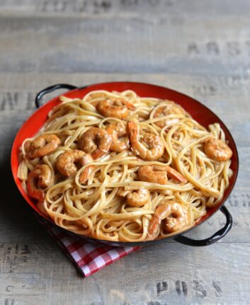 Linguines aux gambas