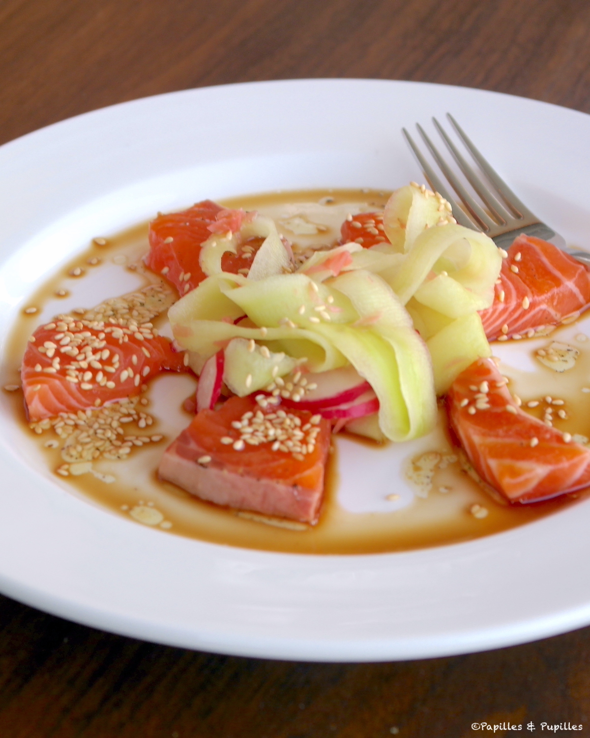 Tartare de saumon à l'asiatique