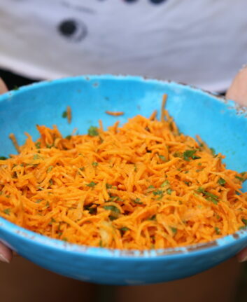 Salade de carottes râpées aux agrumes