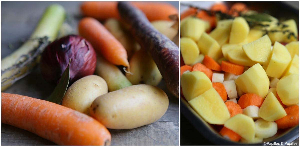 Légumes pour la recette