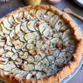 Tarte courgette ricotta moutarde à la truffe