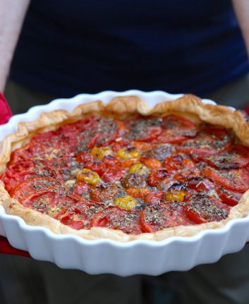 Tarte aux tomates et mascarpone