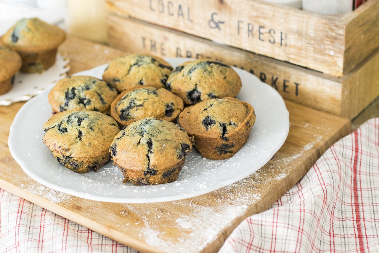 Muffins aux myrtilles (c) Sophkins CC0 Pixabay