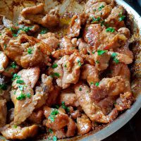 Araignée de porc, sauce miel et gingembre