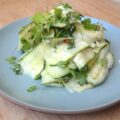 Salade de courgette à la feta et citron confit