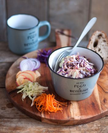 Coleslaw à la purée de noix de cajou