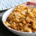 Gratin de chou fleur au lait de coco et au curry