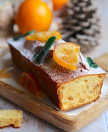 Cake à l'orange et aux épices de Noël