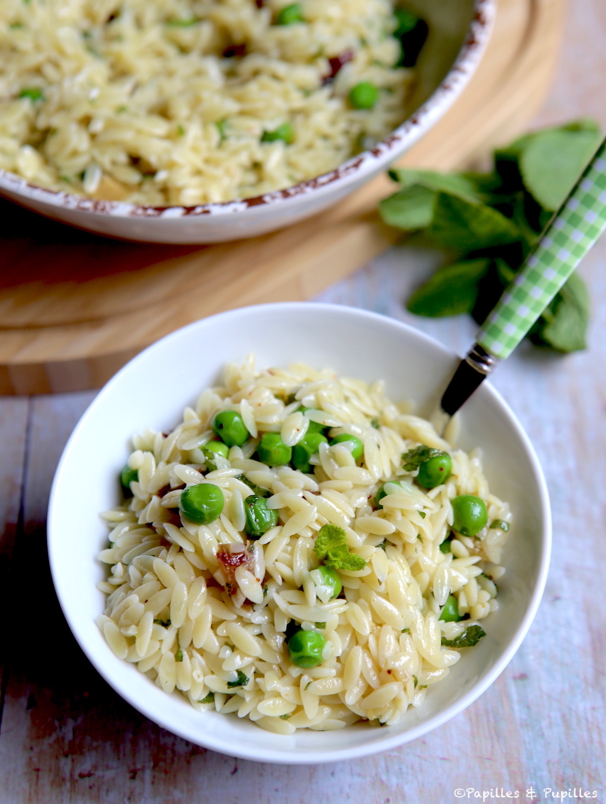 Salade de pâtes petits pois dattes