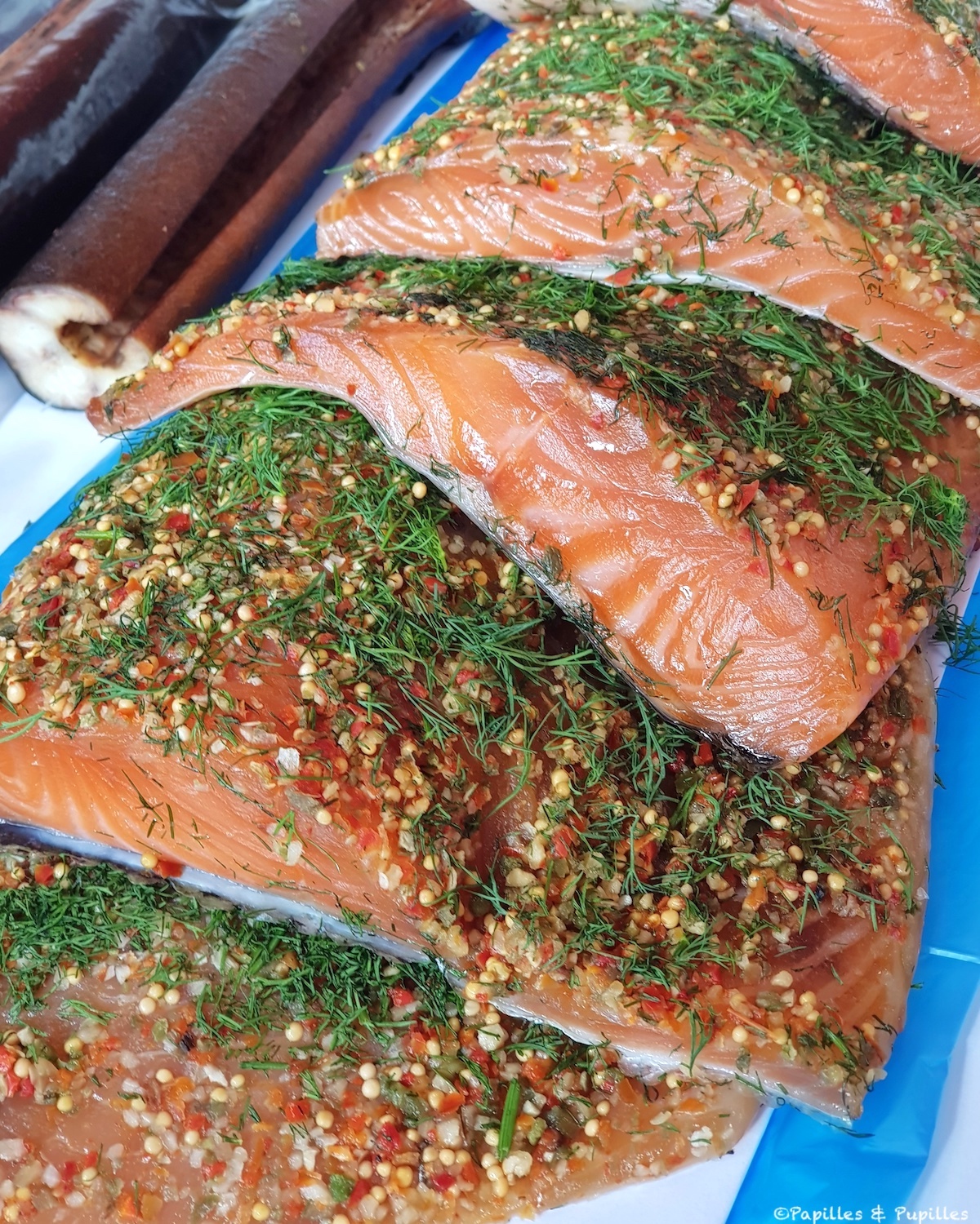 Bergen - Marché aux poissons - Saumon gravlax