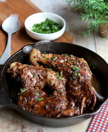 Cuisses de pintade à la tapenade