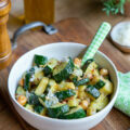 Courgettes sautées à l'ail et Parmesan