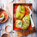 Papillote de poisson en feuilles de chou