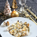 Risotto de Noël aux coques et à la truffe noire