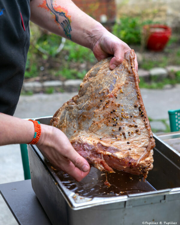 Poitrine de boeuf marinée