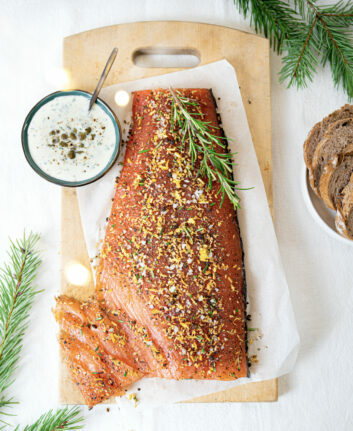 Saumon façon gravlax