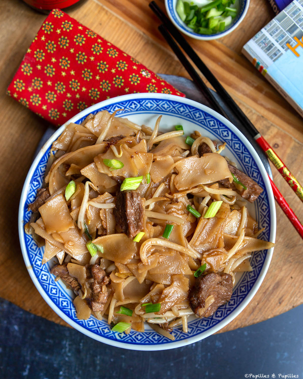 Chow fun au bœuf, une délicieuse recette de Hong Kong