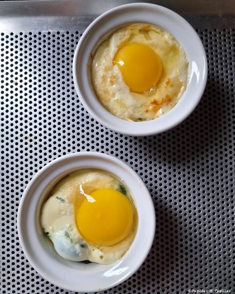 On dépose le jaune d'oeuf