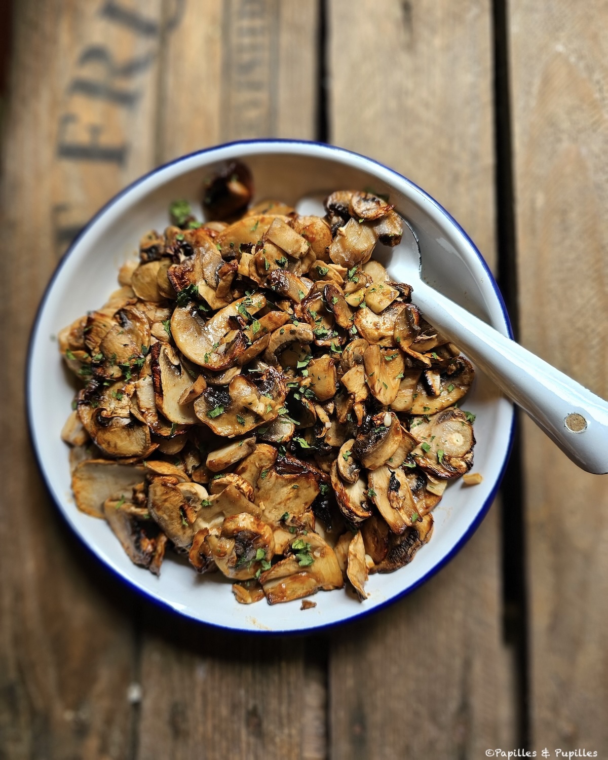 Champignons de Paris sauce BBQ à l'air fryer