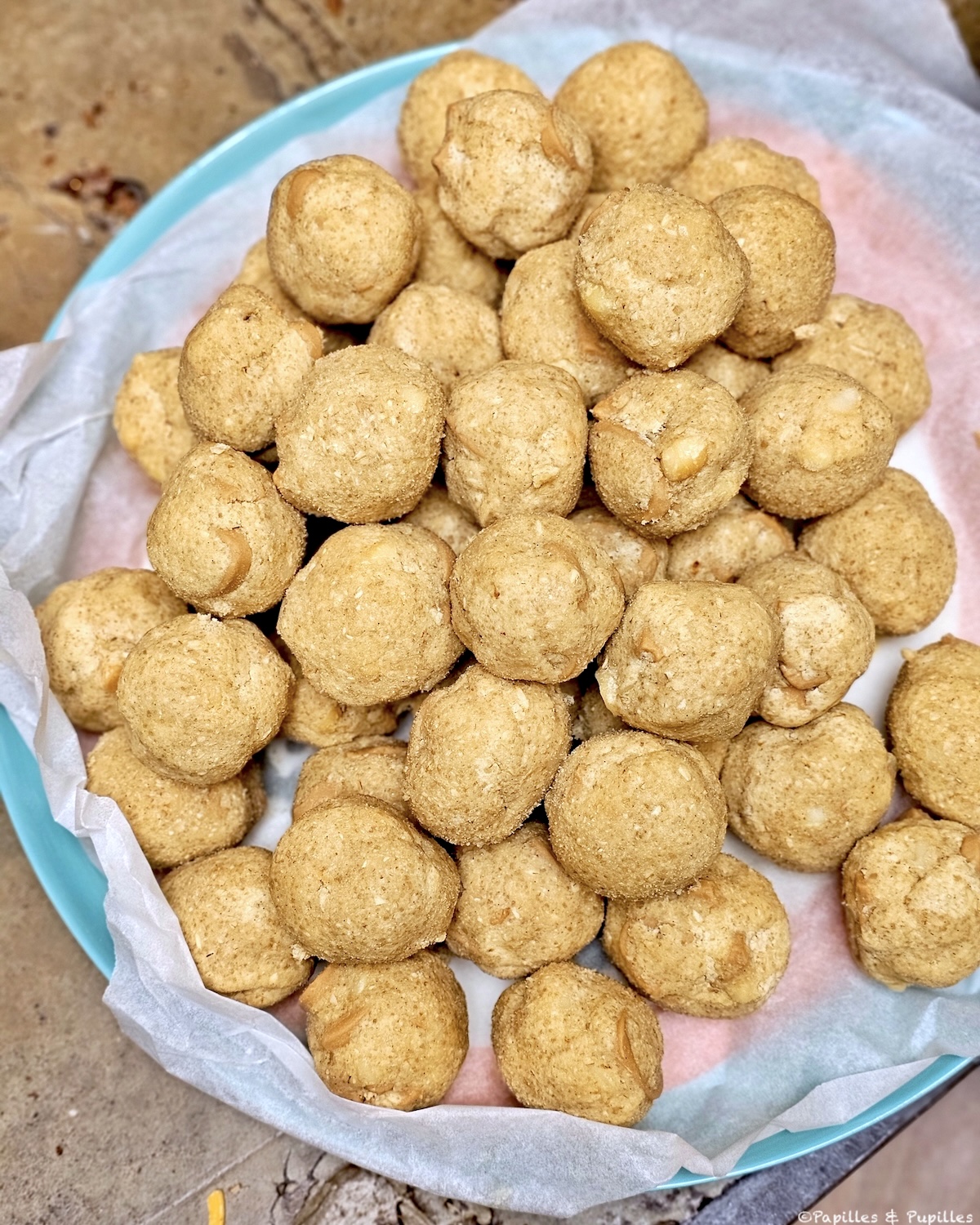 Boules de pâte à cookies