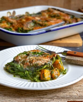 Lasagne aux épinards et à la courge butternut